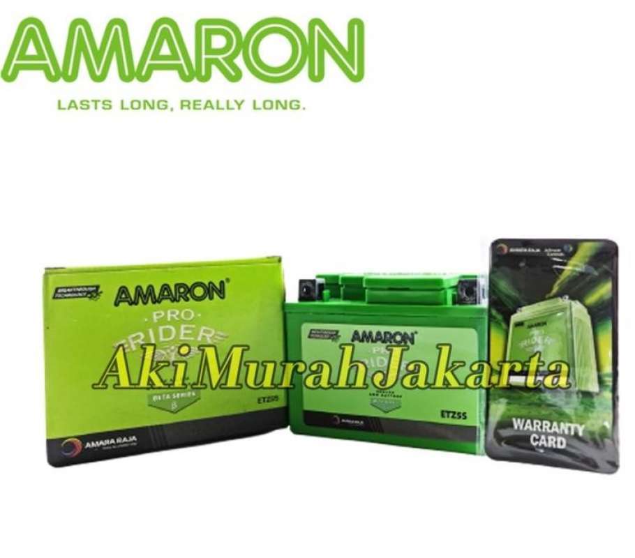 Jual Aki Motor Yamaha Xeon Karbu AMARON ETZ5S / GTZ5S / YTZ5S Aki