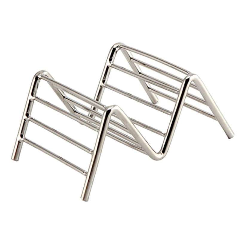 thumbnail image 2 of Stainless Steel Taco Holders 2-Pack, Holds 4 Tacos 2 of 11