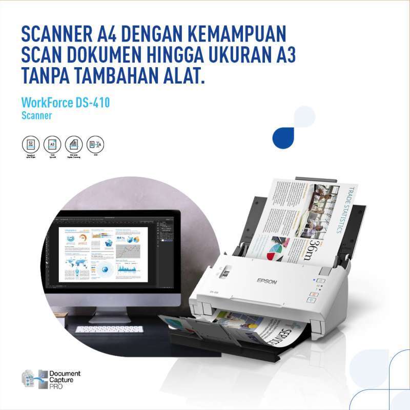Jual Epson WorkForce DS-410 Scanner di Seller Mystudionotebookjakarta ...