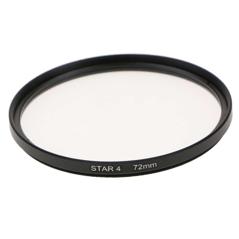 Jual Optics 72mm 4 Point Star Special Effect Camera Cadorders Lens Filter Black di Seller