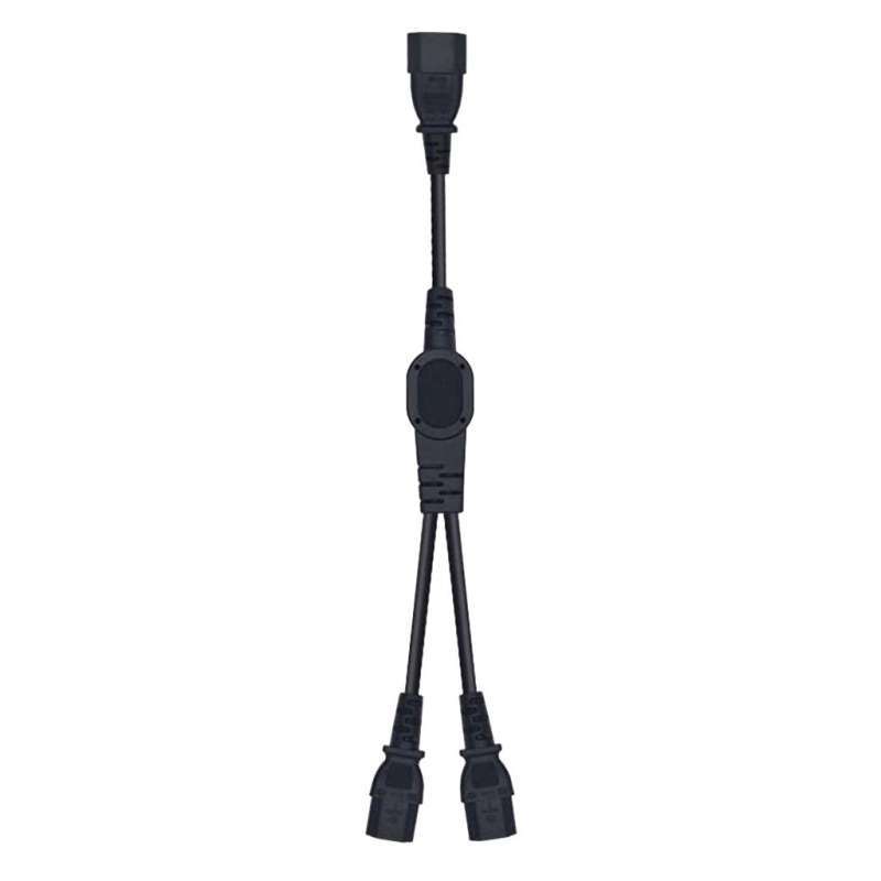 Jual IEC 320 C14 to 2 C13 AC Power Extension Cord Adapter for Monitor PDU UPS DMX di Seller
