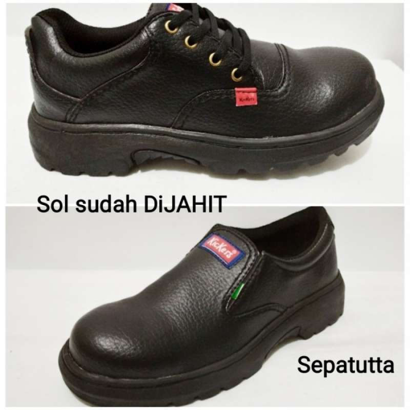 Jual sepatu safety boots sepatu kerja sepatu proyek sepatu kitchen di