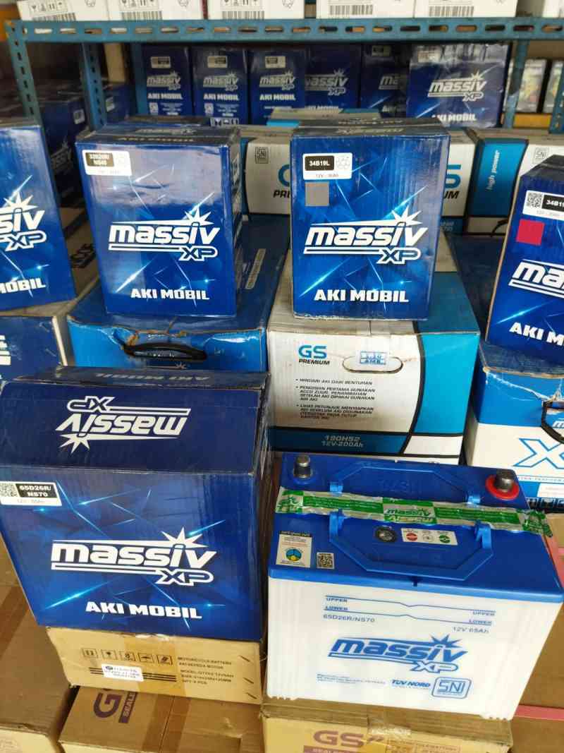 Jual Aki massiv xp ns70 12v 65ah 65D26R di Seller Raja aki mulia - Batu