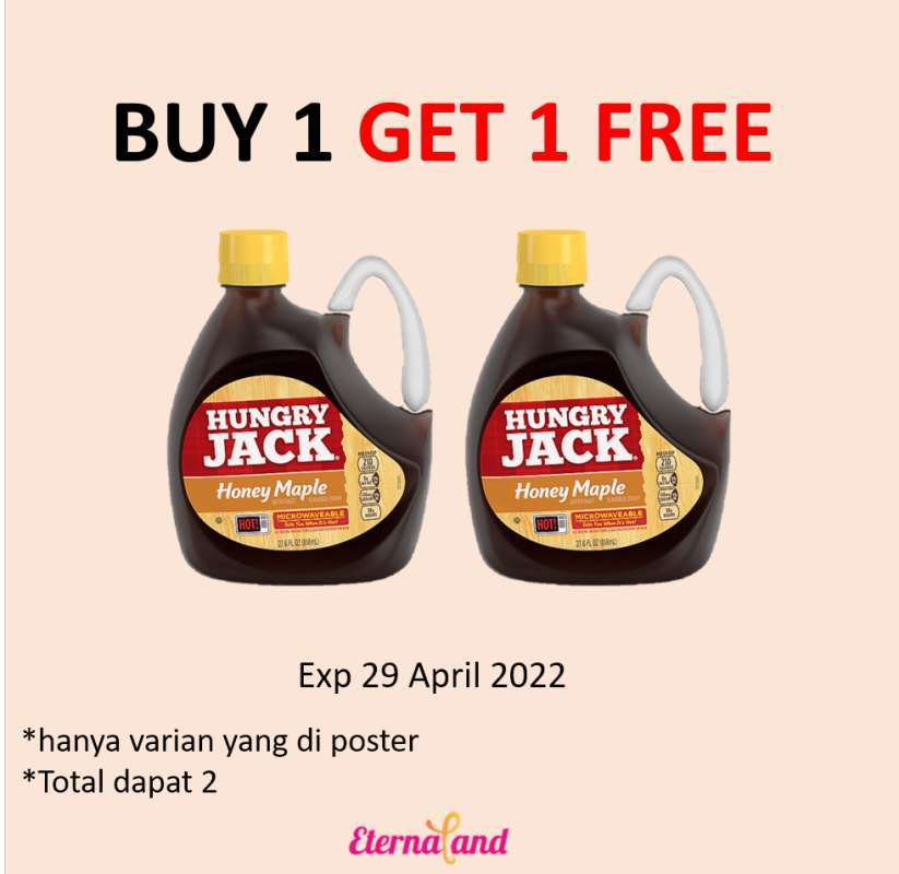 Jual Hungry Jack Honey Maple Syrup sirup pancake & waffle honey maple