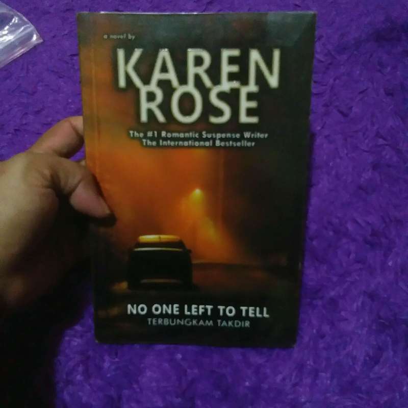Jual no one left to tell by karen rose di Seller Warungnya Rohan - Kota