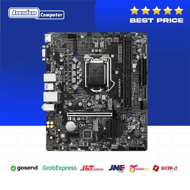 Promo MSI H510M BOMBER Intel LGA1200 H510 DDR, USB3.2 SATA3 Motherboard