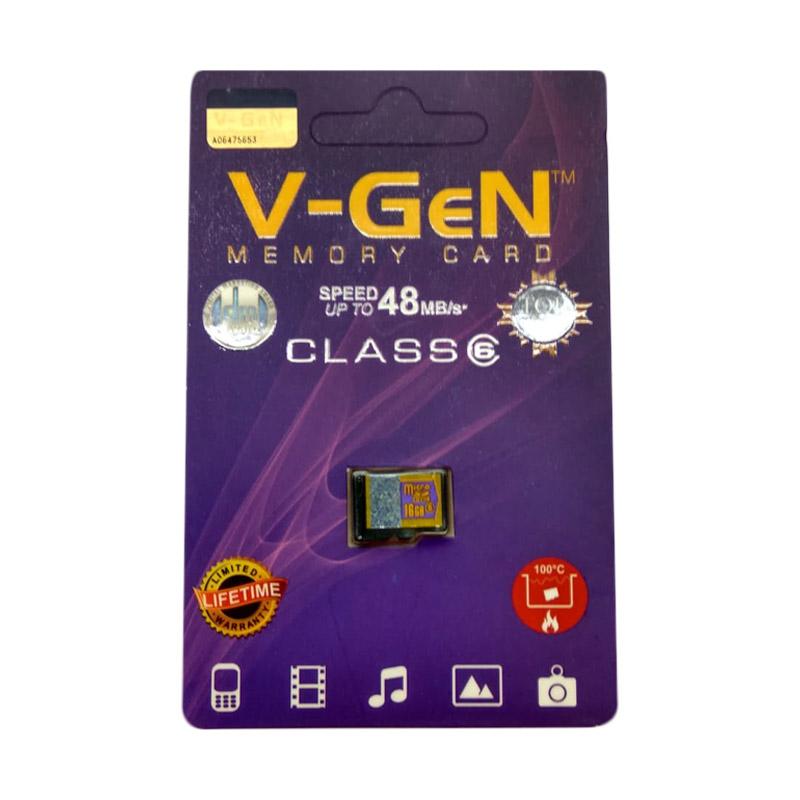 Jual VGEN Micro SD Memory Card [16 GB/ Class 6] Black di Seller