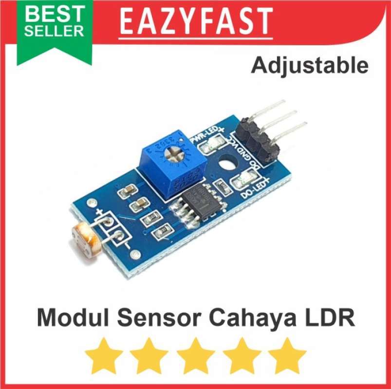 Jual Photoresistor Ldr Photosensive Sensor Cahaya Light Module Arduino ...