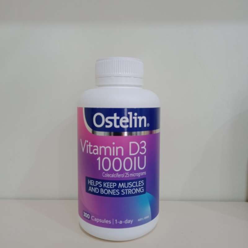 Jual Ostelin Vitamin D3 1000IU 300capsules Bone Muscle Tulang Sendi Otot di Seller Central Niaga