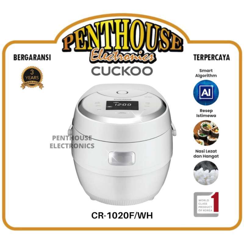 Jual CUCKOO AllinOne Smart Rice Cooker CR1020F/WH 1.8L No.1 In KOREA