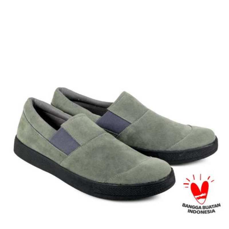 Jual CAPILARI Sepatu Slip On Pria Kasual OGN 580 Warna Hijau - 39 HIJAU