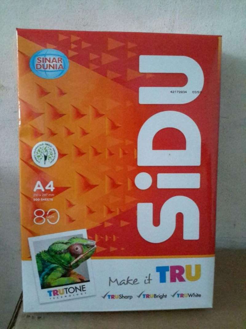 Jual Kertas HVS Sidu A4 80 Gr di Seller Wahana ATK - Kota Surabaya