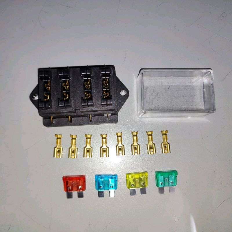 Jual Fuse Box Dx / Tancap set 4 Slot + 8 Terminal + Fuse Dx / Tancap di ...