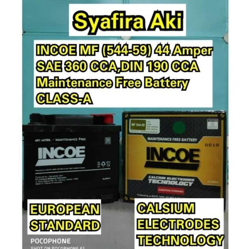 Jual Aki Mobil Fiesta / Ecosport / Spin Incoe Mf Type 54459 12v- 45ah