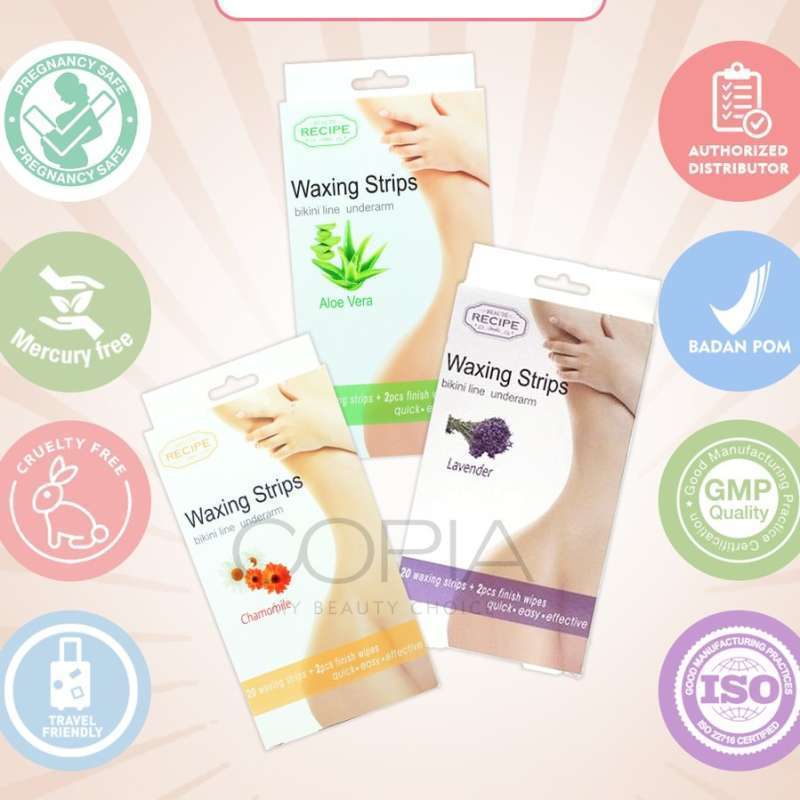 Jual BEAUTE RECIPE BIKINI LINE UNDERARM WAXING STRIPS di Seller CERAH
