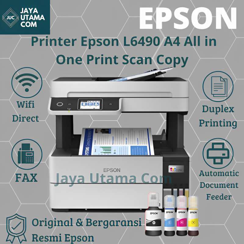Jual Printer Epson L6490 A4 All in One Print Scan Copy ADF Duplex