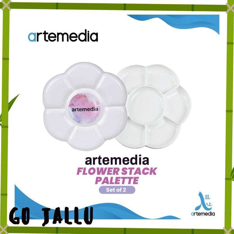 Jual alat tulis sekolah kerja Palet Lukis Set 2 Artemedia Flower Stack