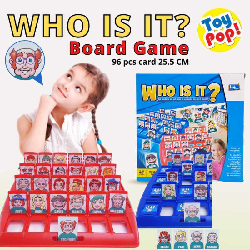 Promo Mainan Games Keluarga Who Is It Board Game Seru Board Game Diskon