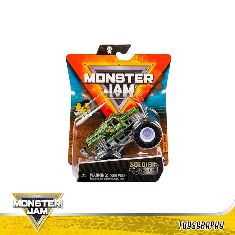 Promo Monster Jam 1/64 SOLDIER FORTUNE Trucks with Wheelie Bar Hot
