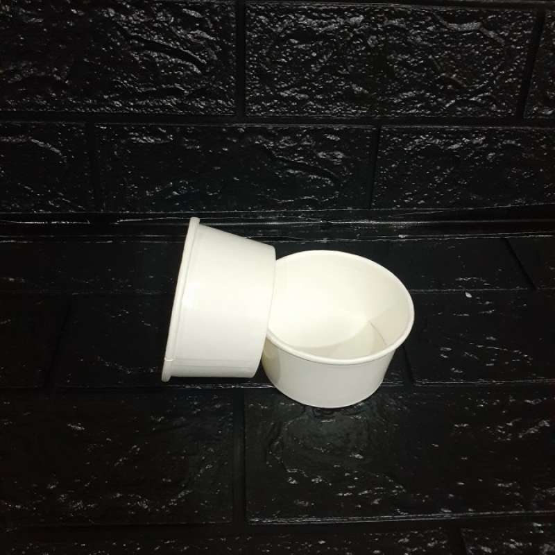 Promo Mangkok Kertas Kecil/bowl Paper/cup Ice Cream /tempat Salad 200ml ...