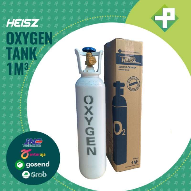 Promo Tabung Oksigen 1m3 HEISZ + O2 Medical Grade (Medis) Diskon 5 di Seller Laylaa Shop