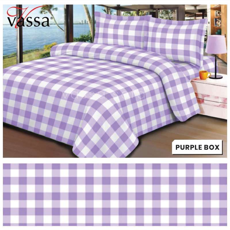 Promo Sprei Aesthetic Kotak / sprei aesthetic korea - KHAKY BOX 200 X