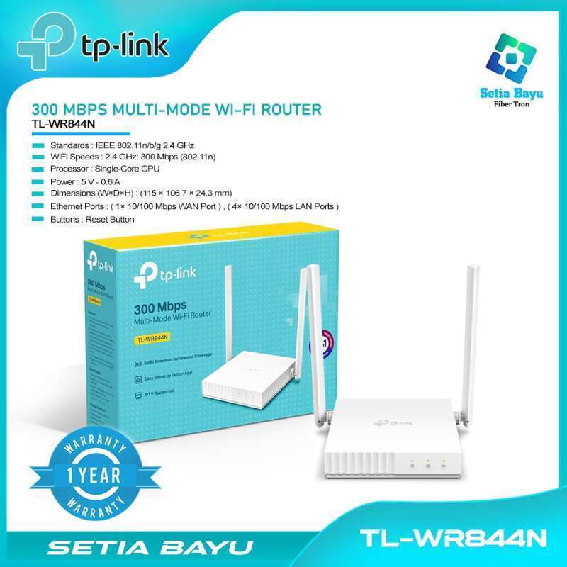 Jual TP-LINK TL-WR 844N Router TP Link Multi Mode Router Wifi 300Mbps ...