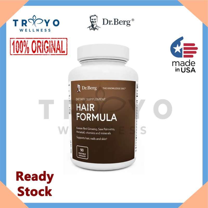 Jual DR BERG Hair Formula Vitamin Rambut, 90 Tabs Biotin membantu