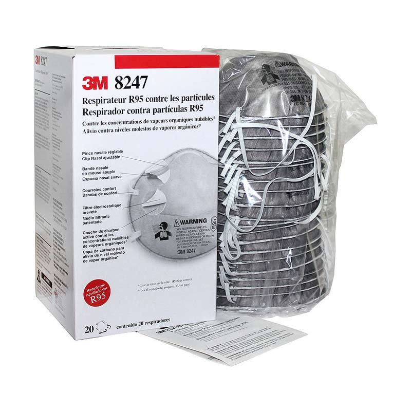 Jual 3m Particulate Respirator 8247 R95 Organic Vapor [1 Box] Di Seller ...