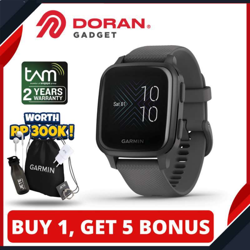 Jual Garmin Venu SQ Gray GPS Smartwatch Amoled Display Garansi TAM