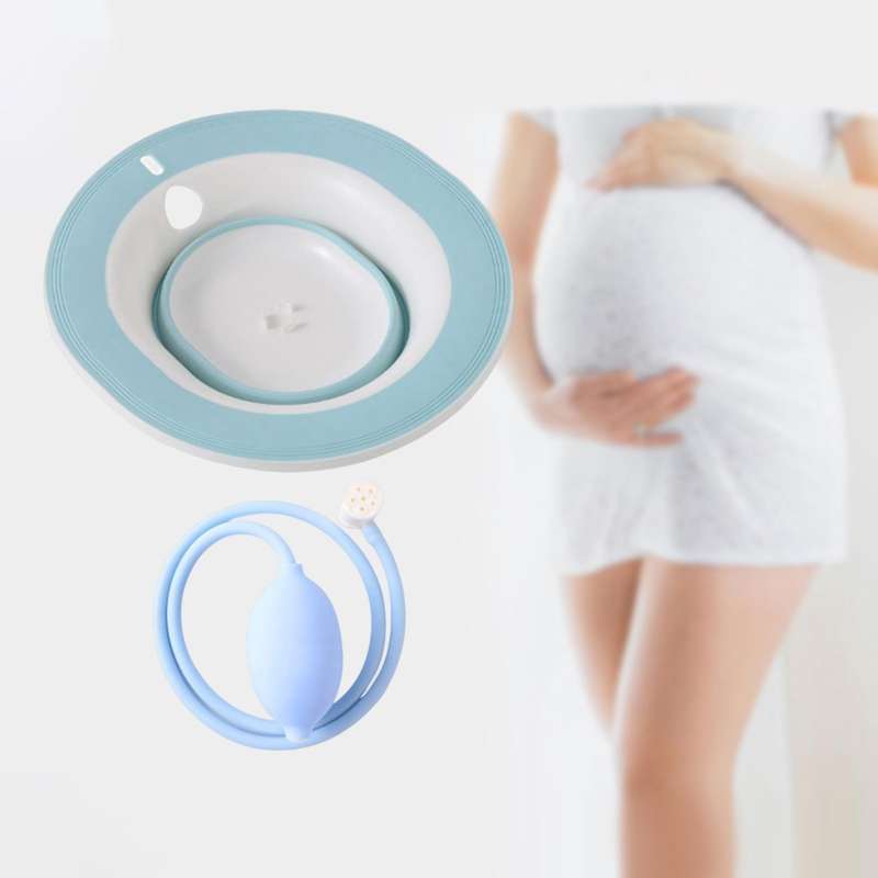 Promo Sitz Bath for Toilet Seat, Steam Baths Drain Hole with Flusher