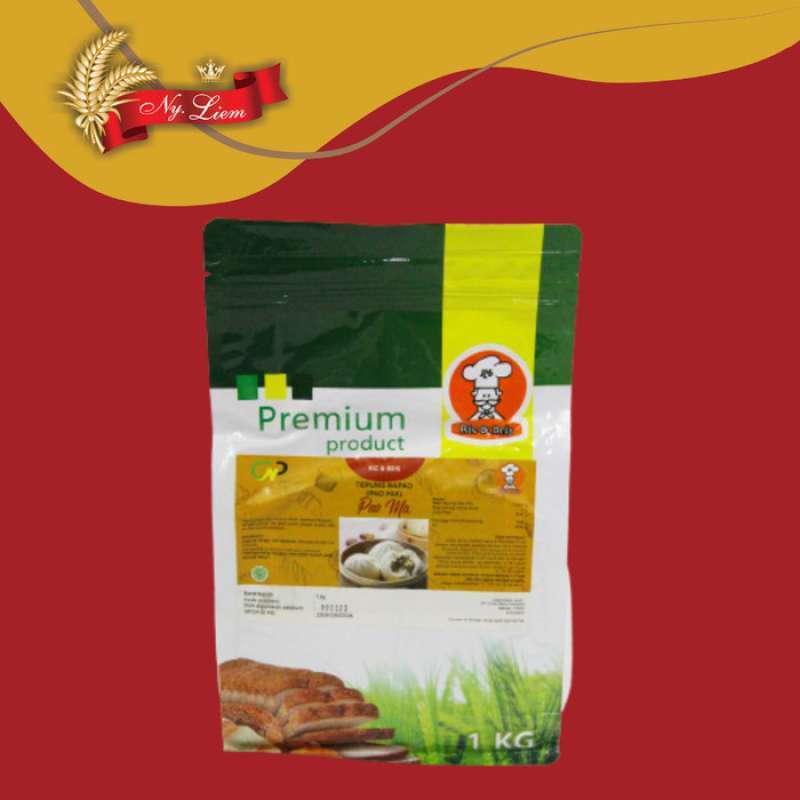 Premix Storage Roti Jual Ric & Bris Tepung Premix Bakpao / Pao / Roti Kukus 1 Kg Di Seller ...