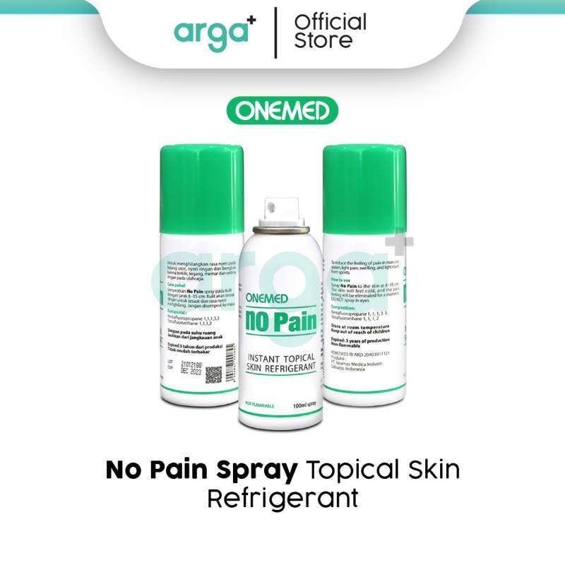 Jual No Pain Spray Topical Skin Refrigerant ukuran 100ml Onemed di