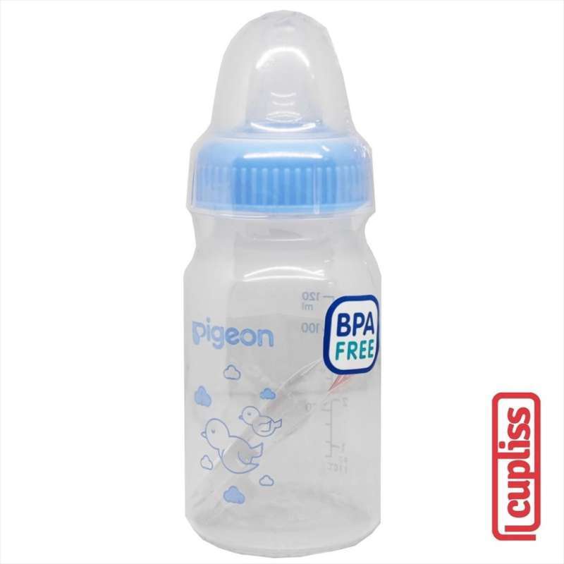 Jual PIGEON Bottle PP RP Slim Neck Eko 120 ml Blue Cap Botol Susu Bird