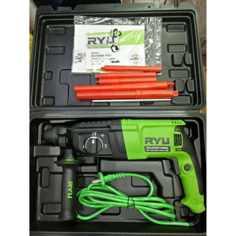 Jual RYU tekiro rotary hammer RRH 26 mm mesin Bor beton bobok rotary di