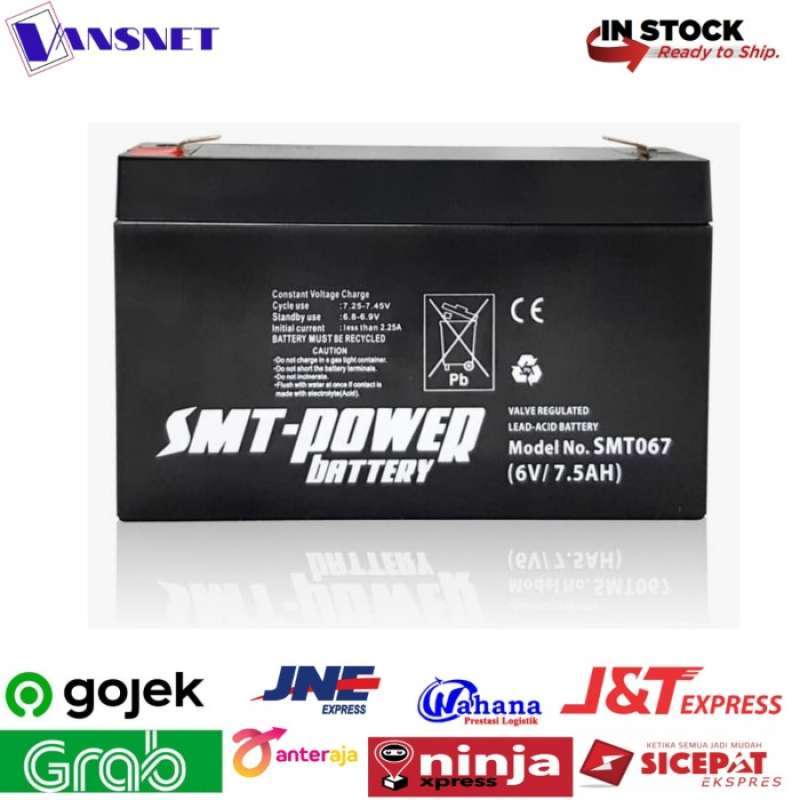 Jual AKI KERING MOBIL-MOBILAN ANAK /BATTERY 6V 7,5AH MOBIL MOTOR ANAK