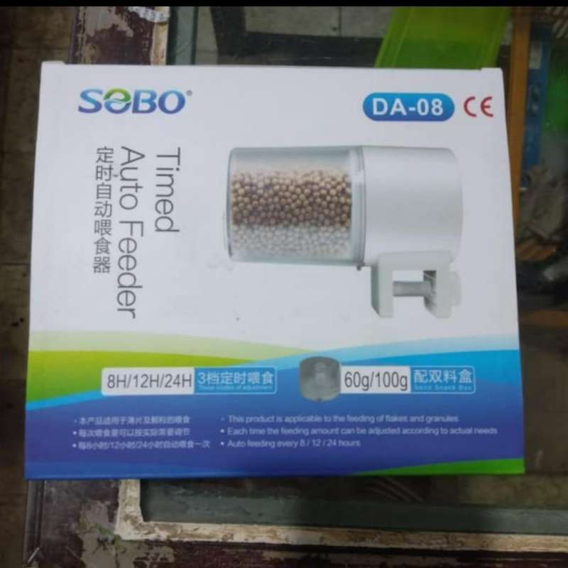 Jual Fish Auto Feeder Sobo DA08 /Timed Feeder Otomatis di Seller Sinar