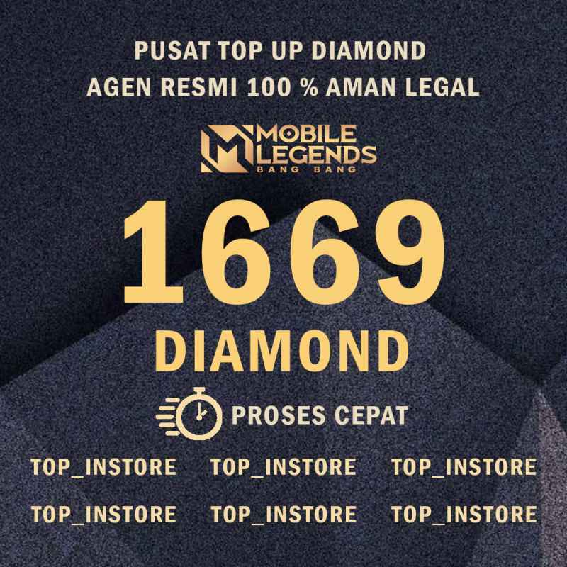 Promo 1669 DIamond Top Up Diamond Mobile Legends Murah Diamond ML
