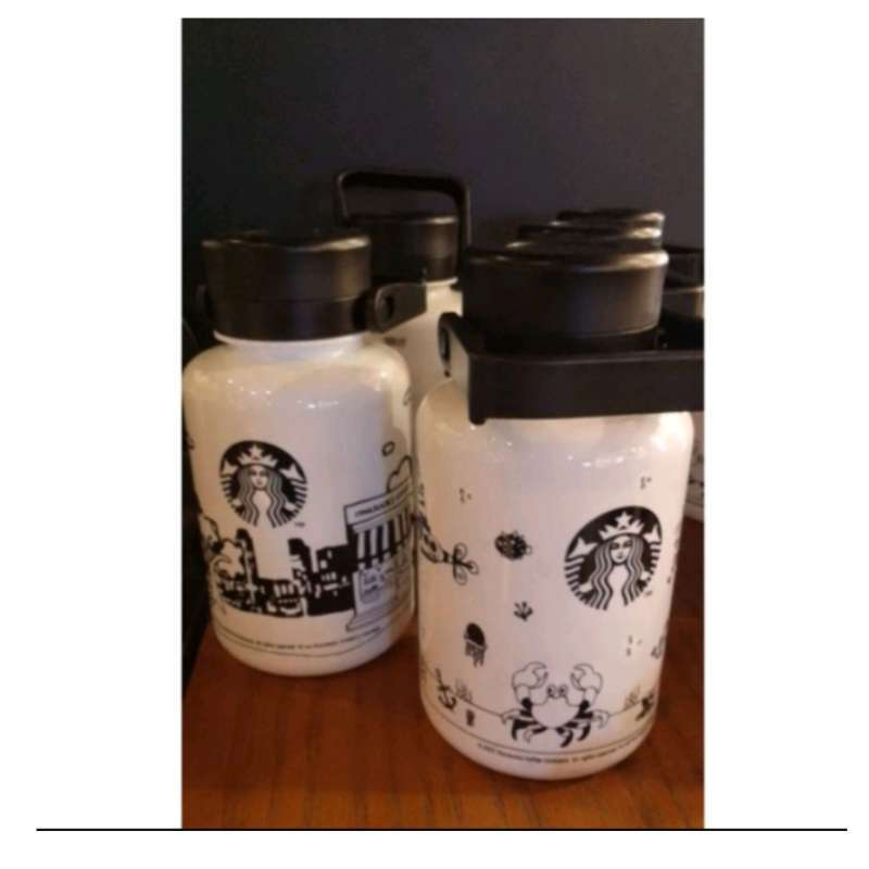 Jual Tumbler Starbucks X Kreaby Limited Edition / Tumbler Starbucks 1Liter di Seller