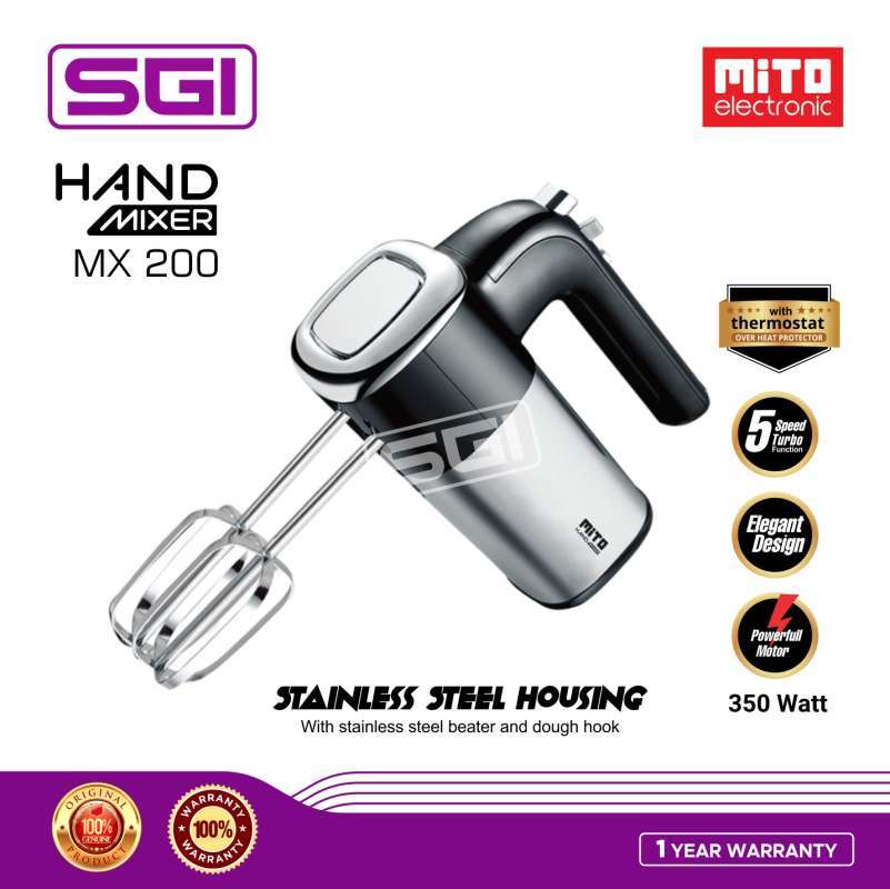 Promo Mito Hand Mixer MX200 Mixer Mito MX200 Diskon 6 di Seller SGI