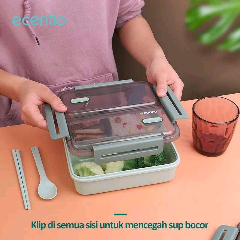 Promo Ecentio Kotak Bekal Lunch Box Two Piece Tableware Tlbf9301