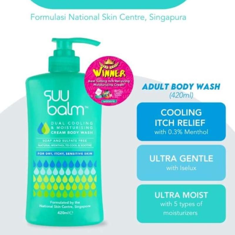 Jual Suu Balm Dual Cooling & Moisturising Cream Body Wash for Dry Itchy