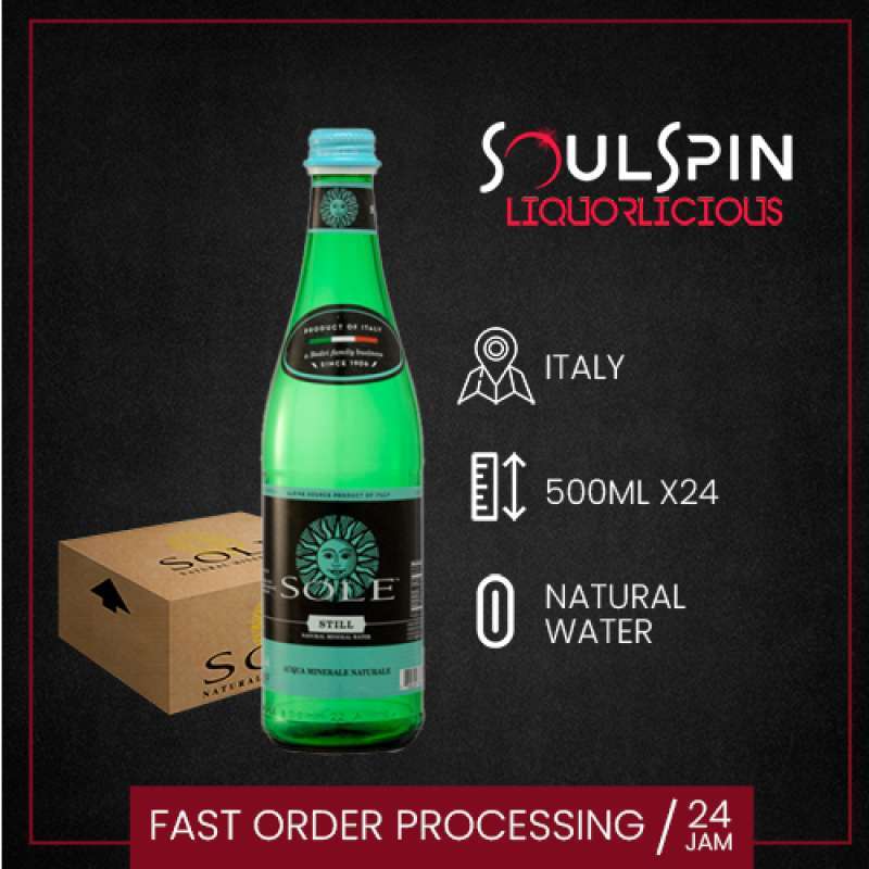 Jual Sole L'Italiana Still Mineral Water 500ml [ dus isi 24 botol ] di