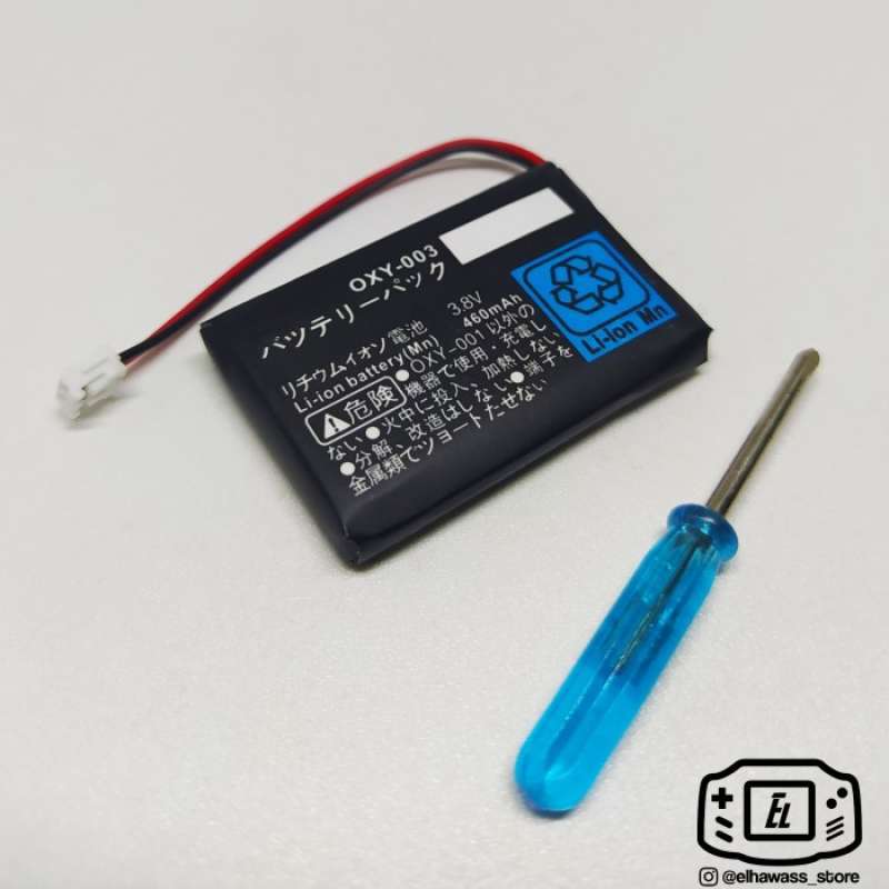 Promo Baterai Gameboy Micro GBM Nintendo Battery Li ion OXY 003 charger