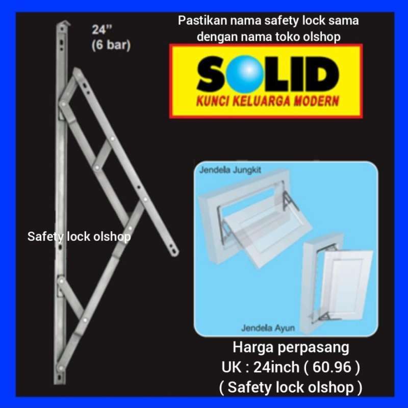Jual Engsel / SOLID Window Casement & Camlock 24 (5 bar) di Seller ...