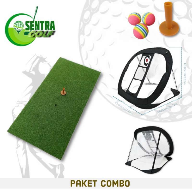 Promo Carpet Hitting Mat 50X100 Cm Golf Practice Trainning Jaring