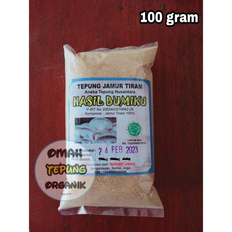 Jual Tepung Jamur Tiram Organik/Osyster Mushroom Flour/Bahan Msg