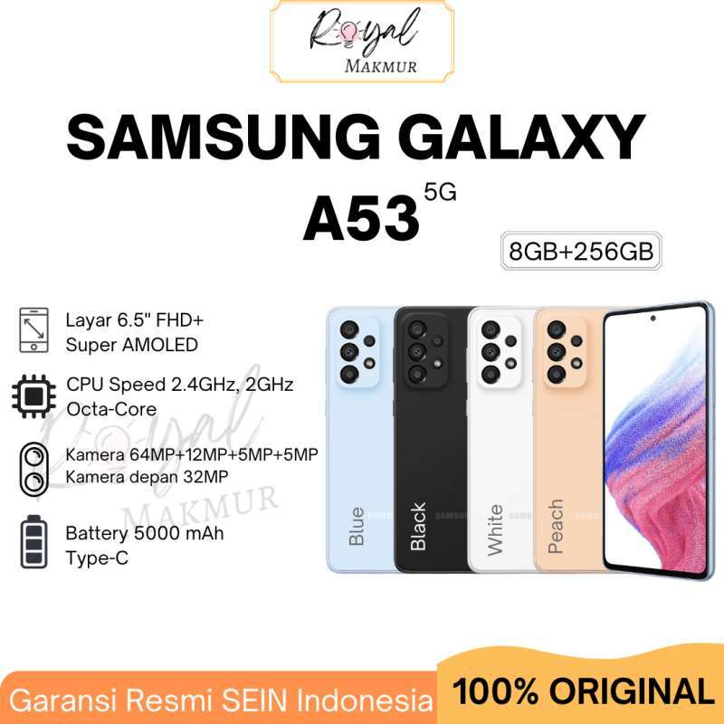 Jual Samsung Galaxy A53 5G Smartphone [ 8/256 GB ] Garansi Resmi di ...