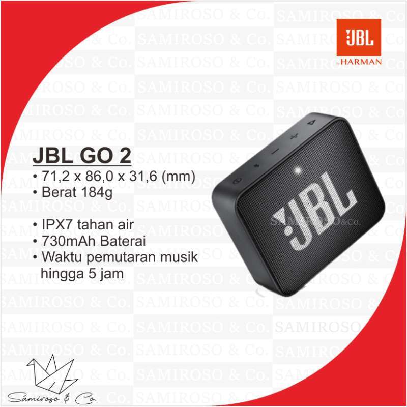 Jual JBL GO 2 Portable Bluetooth Speaker ORIGINAL Hitam di Seller