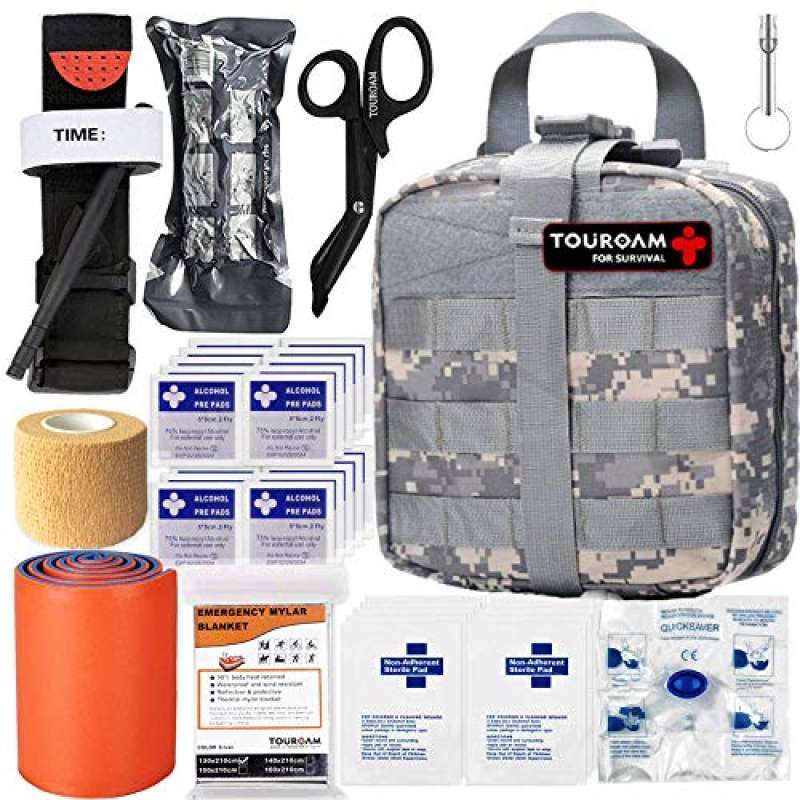 Promo TOUROAM IFAK Molle Trauma Kit Emergency Survival First Aid Kit